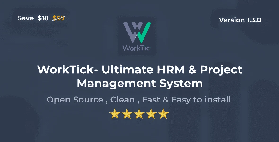 WorkTick – HRM & Project Management PHP