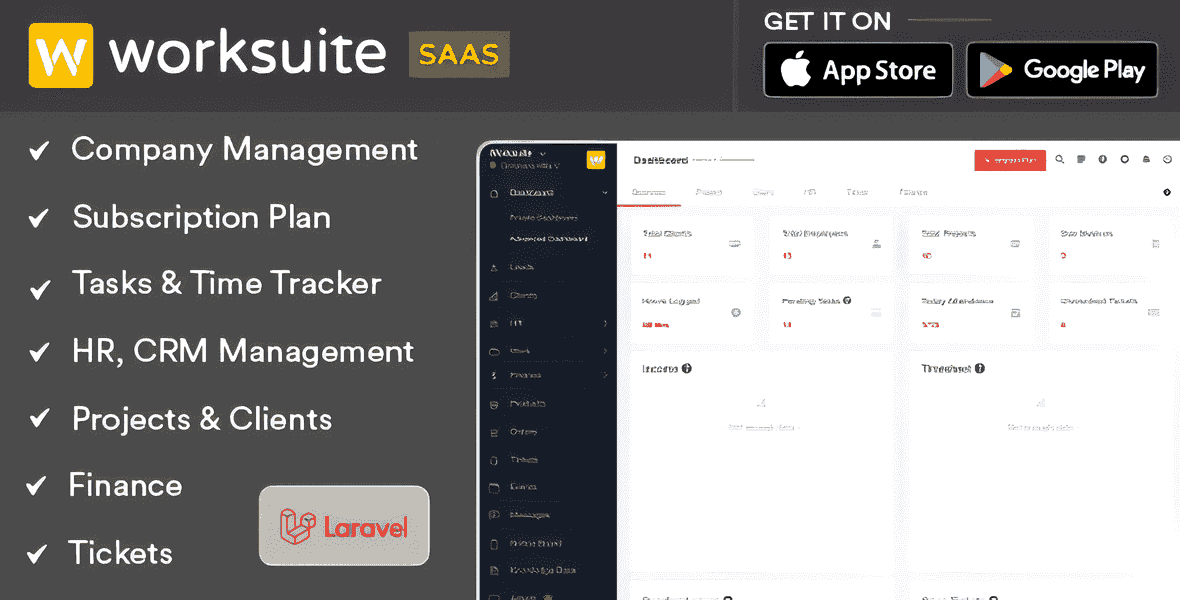 Worksuite SAAS – Project Management System PHP Script