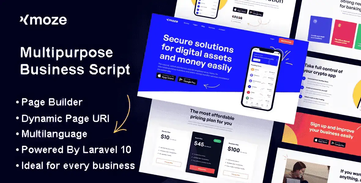 Xmoze – Multipurpose Business Script PHP