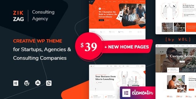 ZikZag – Consulting & Agency Theme WordPress