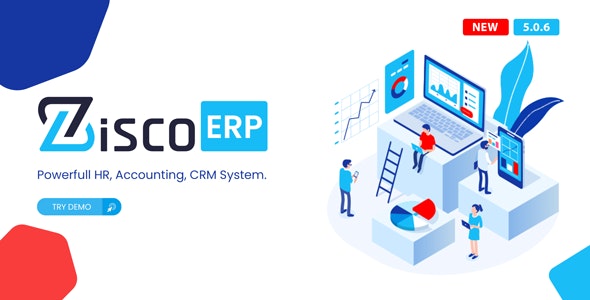 ZiscoERP – Powerful HR, Accounting, CRM System PHP Script