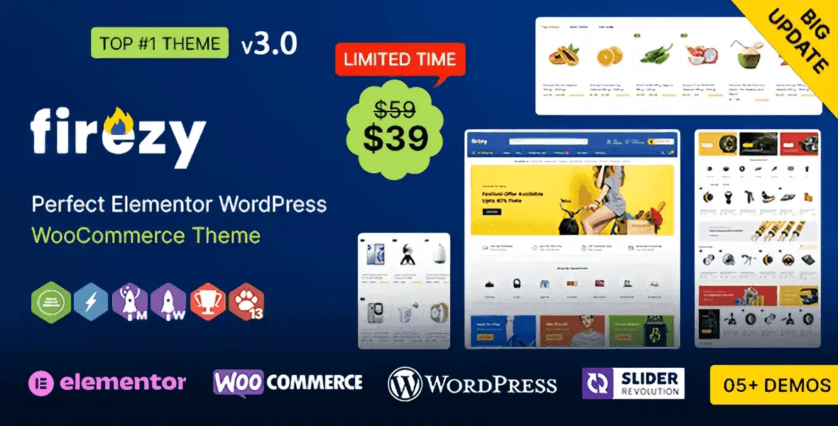 firezy – Multipurpose WooCommerce Theme WordPress