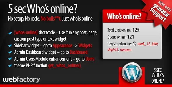 5sec Who’s Online Plugin WordPress