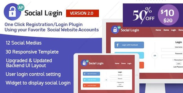 AccessPress  – WordPress Plugin Social Login