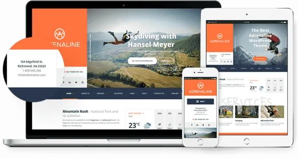 Adrenaline – Sports, Travel And Outdoor WordPress Theme