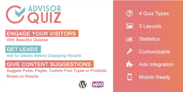 Advisor Quiz Plugin WordPress