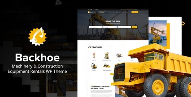 Backhoe – Heavy Equipment Rentals WordPress Theme