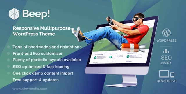 Beep – Responsive Multi-Purpose WordPress Theme