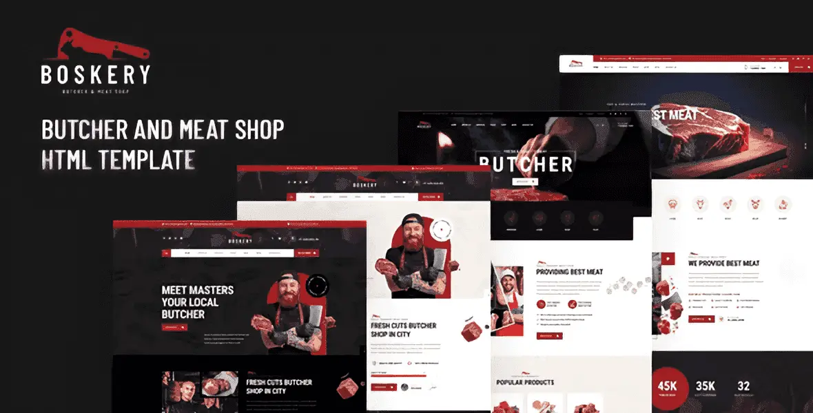 Boskery – Butcher & Meat Shop HTML Template