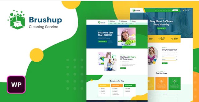 Brushup – Cleaning Service Company WordPress Theme