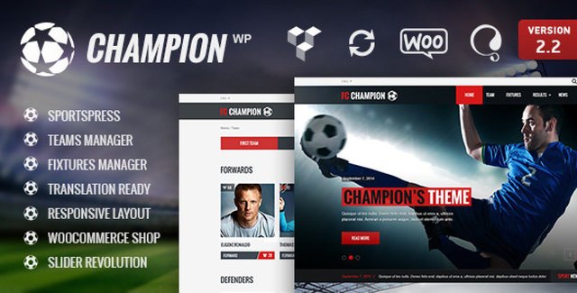 Champion – Soccer & Football WordPress Theme