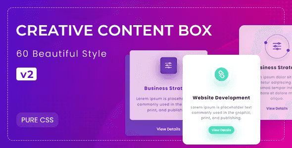 Collection set of CSS3 e HTML Content Box