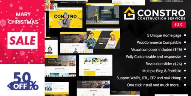 Constro – Construction Business WordPress Theme