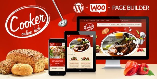 Cooker – Responsive Online Restaurant, Cafe Bar Theme Wp