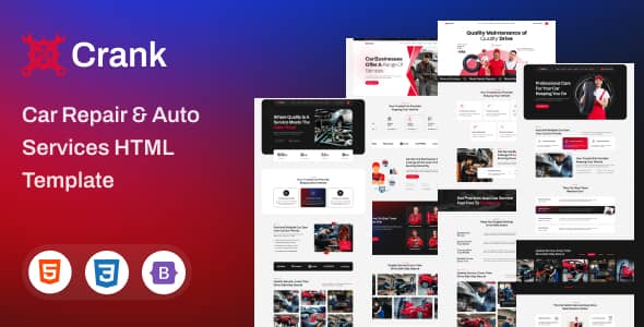 Crank – Car Repair & Auto Services HTML5 Template