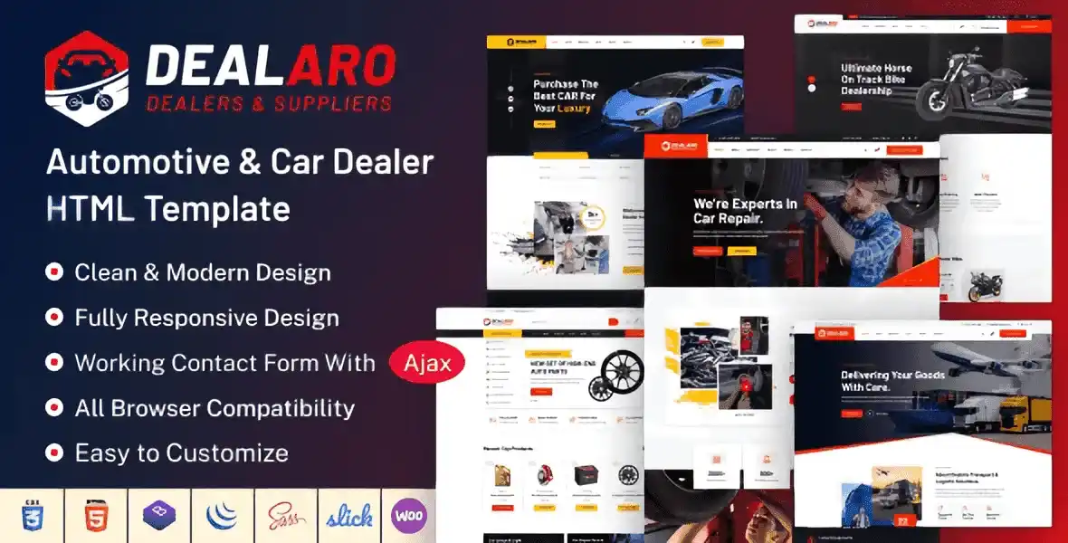 Dealaro – Automotive & Car Dealer HTML Template