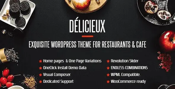 Delicieux- Creative Restaurant WordPress Theme