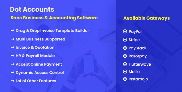 Dot Accounts – SaaS Business & Accounting Software PHP Script