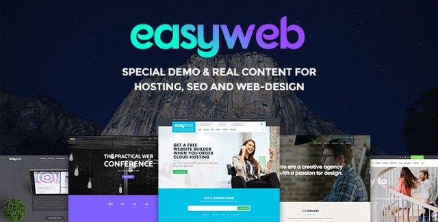 EasyWeb – WP Theme For Hosting, SEO and Web-design