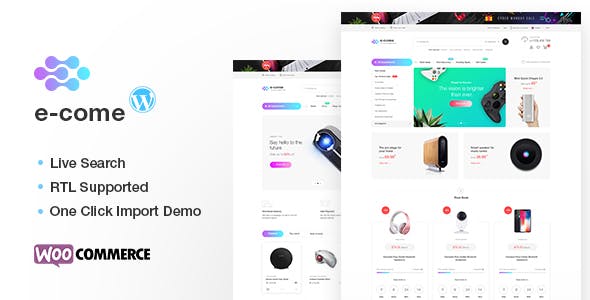 Ecome – Electronics Store WooCommerce Theme