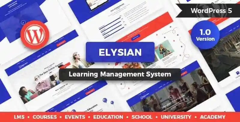 Elysian – WordPress School Theme + LMS