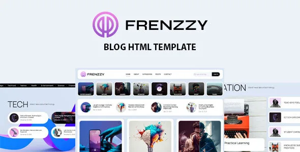 Frenzzy – Blog HTML Template