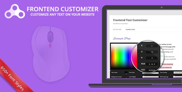 Frontend Text Customizer – WordPress Visual Editor