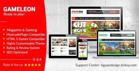 Gameleon – WordPress Magazine & Arcade Theme