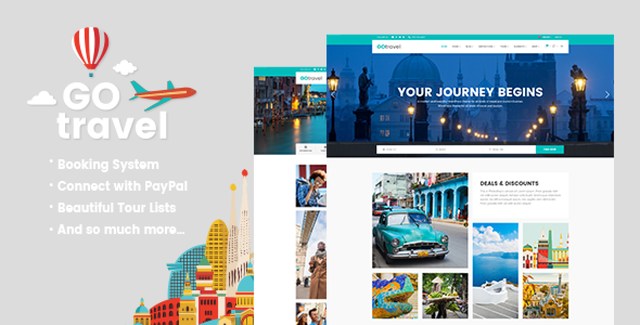 GoTravel – A Travel Agency & Tourism Theme Wp