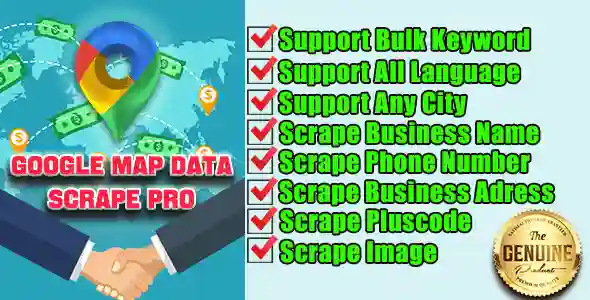 Google Maps Data Scraper Pro With Multi-Language Windows