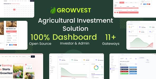 GrowVest – Agricultural HYIP Investments Solution PHP Script