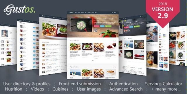 Gustos – Community-Driven Food Recipes WordPress Theme