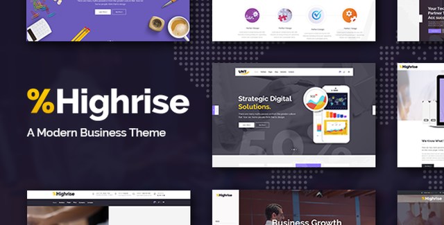 Highrise – A Theme for Modern Businesses WordPress