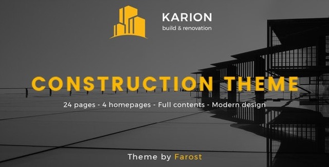 Karion – Construction & Building WordPress Theme