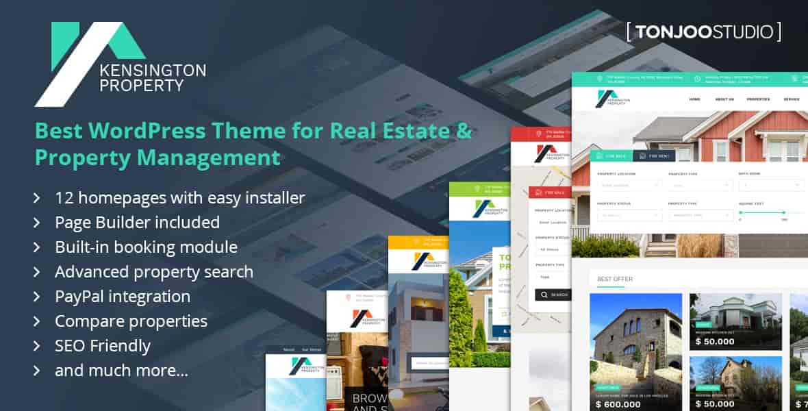 Kensington – Real Estate and Property Management WordPress Theme