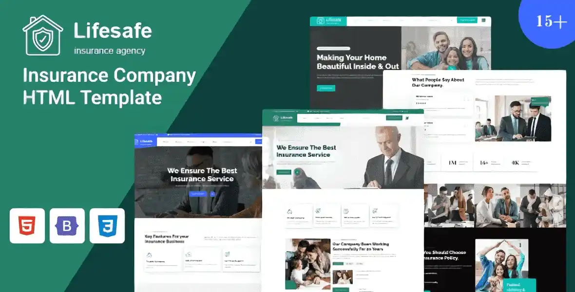 Lifesafe – Insurance Company HTML Template
