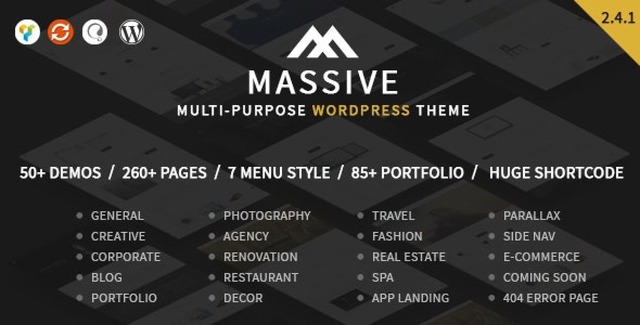 Massive – Responsive Multi-Purpose WordPress Theme