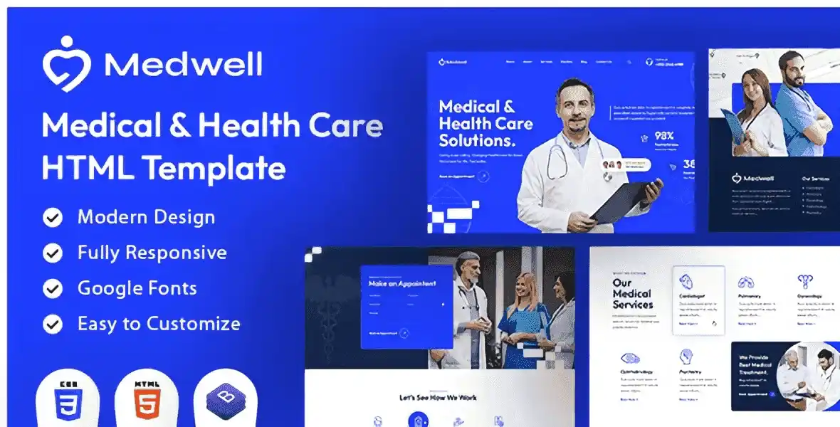 Medwell – Medical & Health Care HTML Template