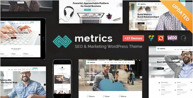 Metrics – SEO, Digital Marketing, Social Media WordPress Theme