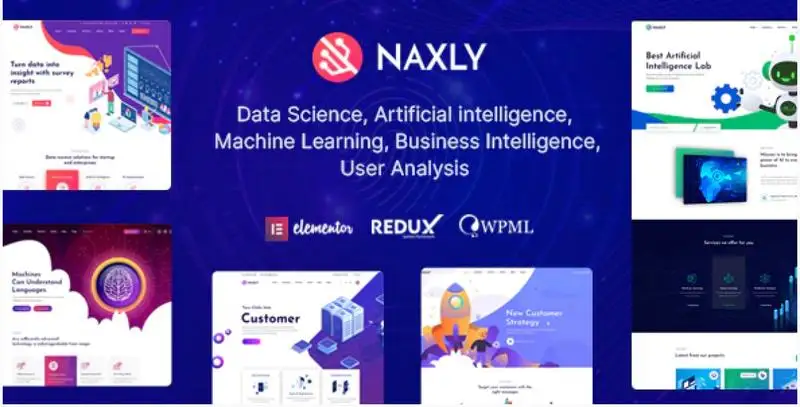 Naxly – Data Science & Analytics WordPress Theme