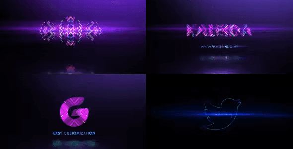 Neon Kaleida Logo Reveal