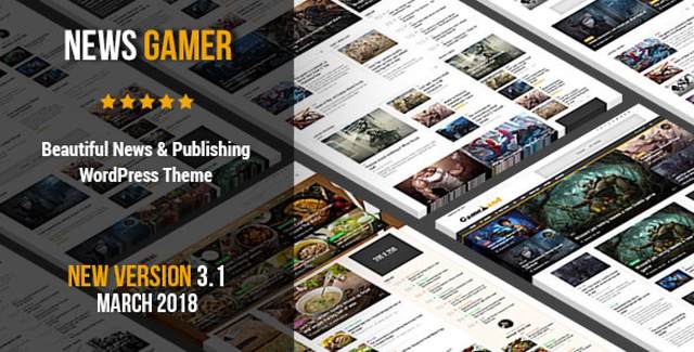 News Gamer – Premium WordPress News / Publishing Theme