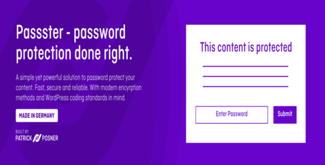 Passster (Premium) – Plugin to Password-Protect portions of a Page or Post Wp