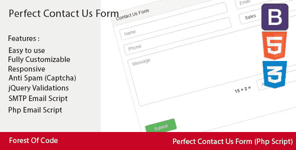 Perfect Contact Us Form PHP