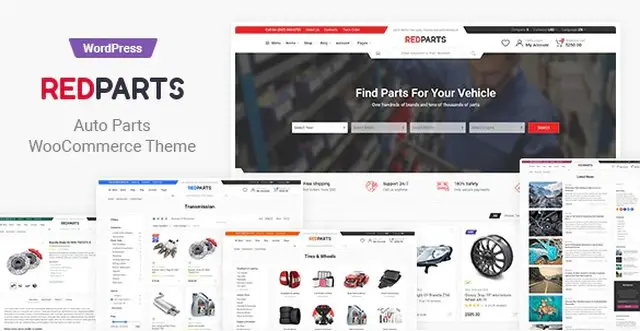 RedParts – Auto Parts WordPress Theme
