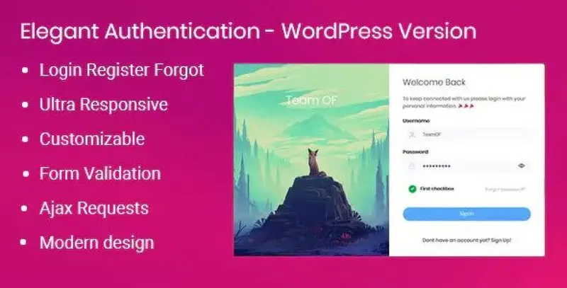 Elegant Authentication For WordPress Plugin