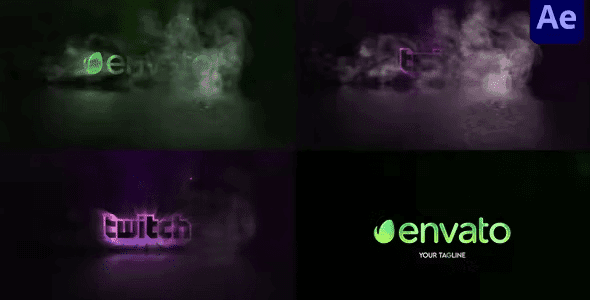 Smoke Shining Logo for After Effects