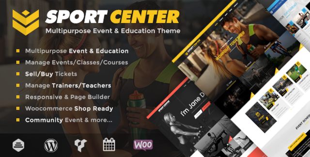 Sport Center – Multipurpose Events & Education Theme WordPress