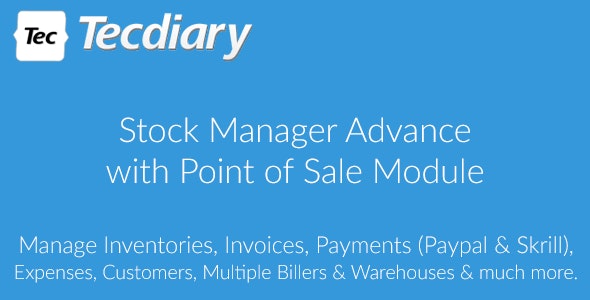 Stock Manager Advance with Point of Sale Module PHP Script