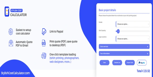Stylish Cost Calculator Premium WordPress Plugin
